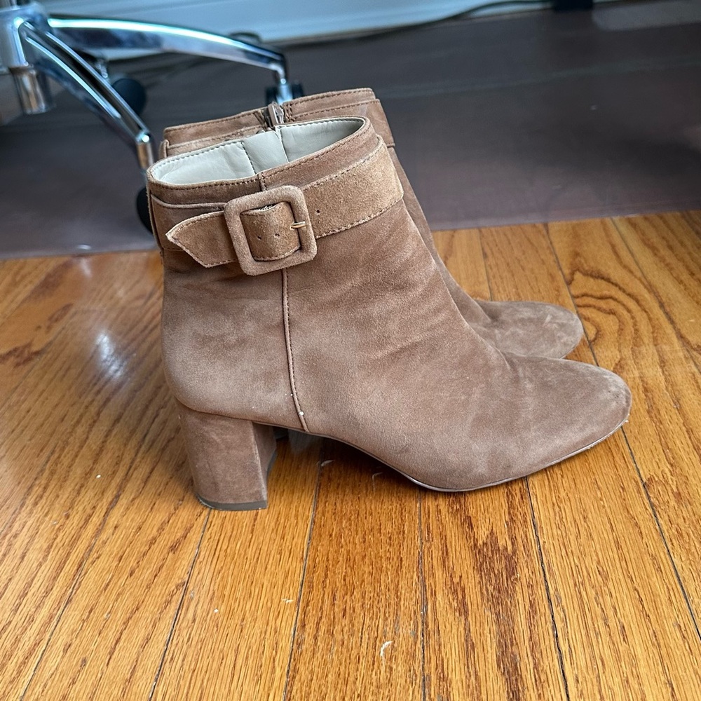 Brown Suede Booties